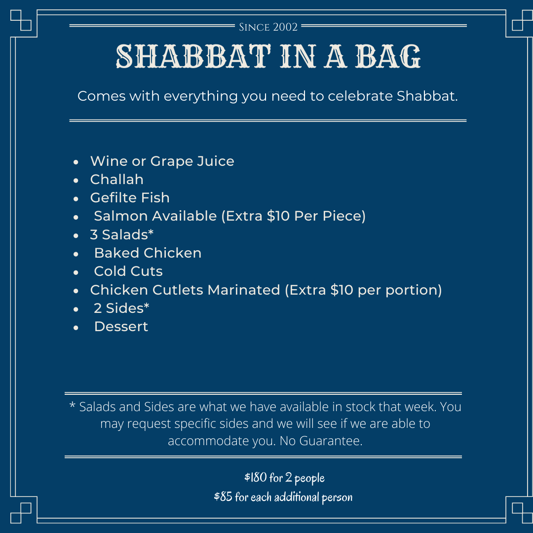 Shabbos in a Bag